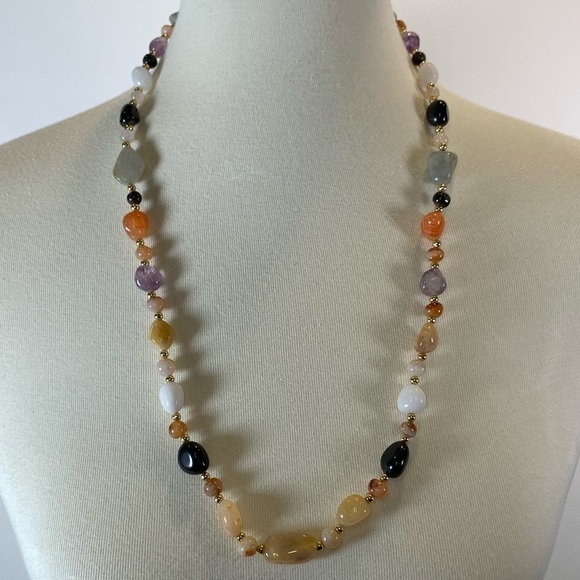 Mixed Natural Crystals & Stones Necklace - Picture 7 of 10